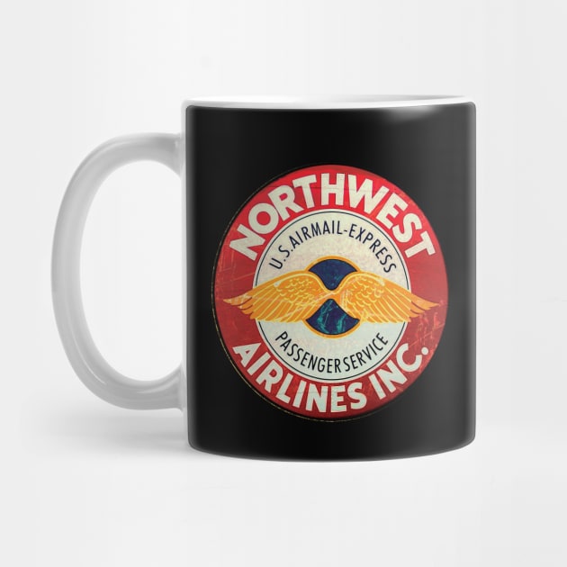 Northwest Airlines by Midcenturydave